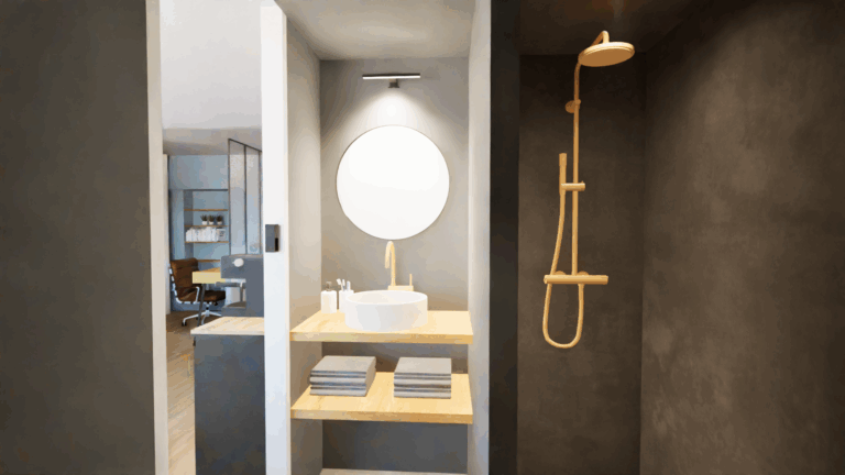 Salle de bain studio chaponost